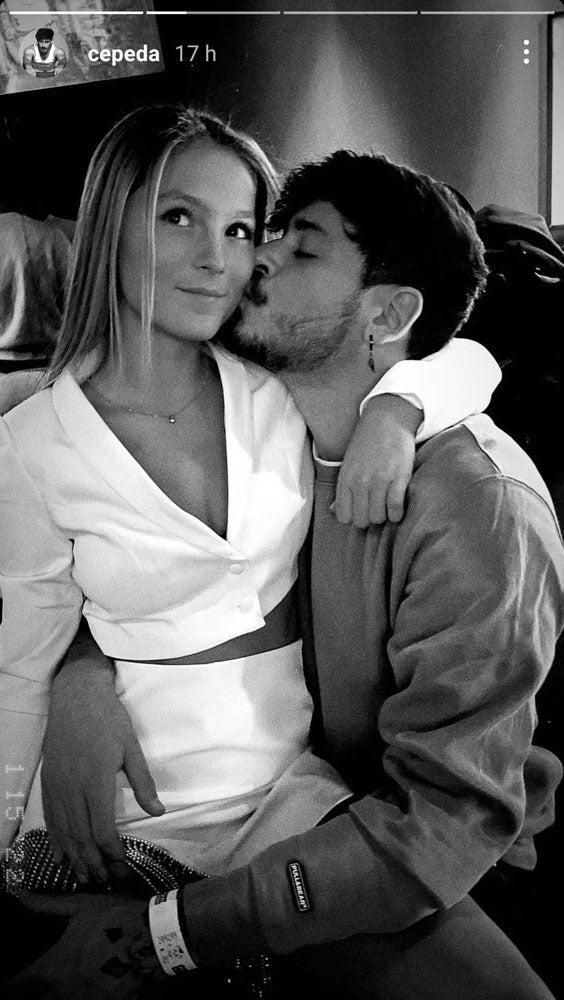 Cepeda y Andrea Dalmau en los Instagram stories