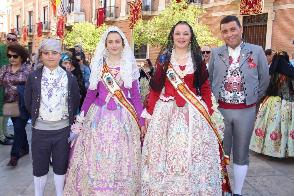 Falleras mayores 2019 en la Procesión de la Virgen