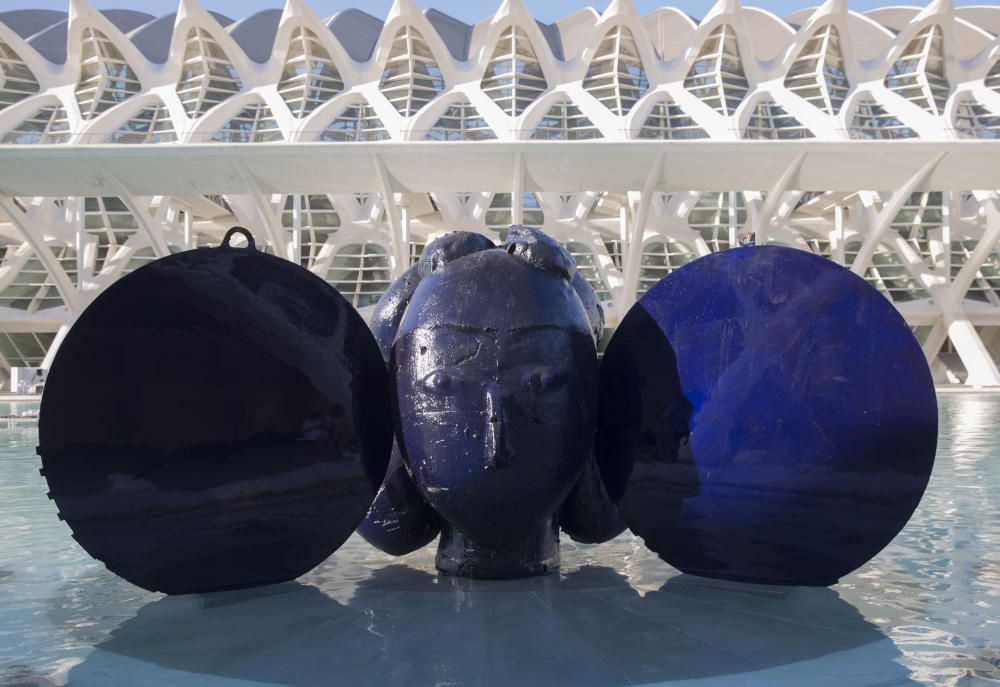 Presentación de las esculturas de Valdés en la Ciudad de las Artes y las Ciencias