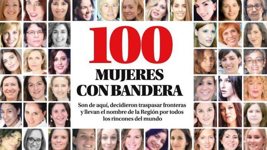 100 mujeres con bandera