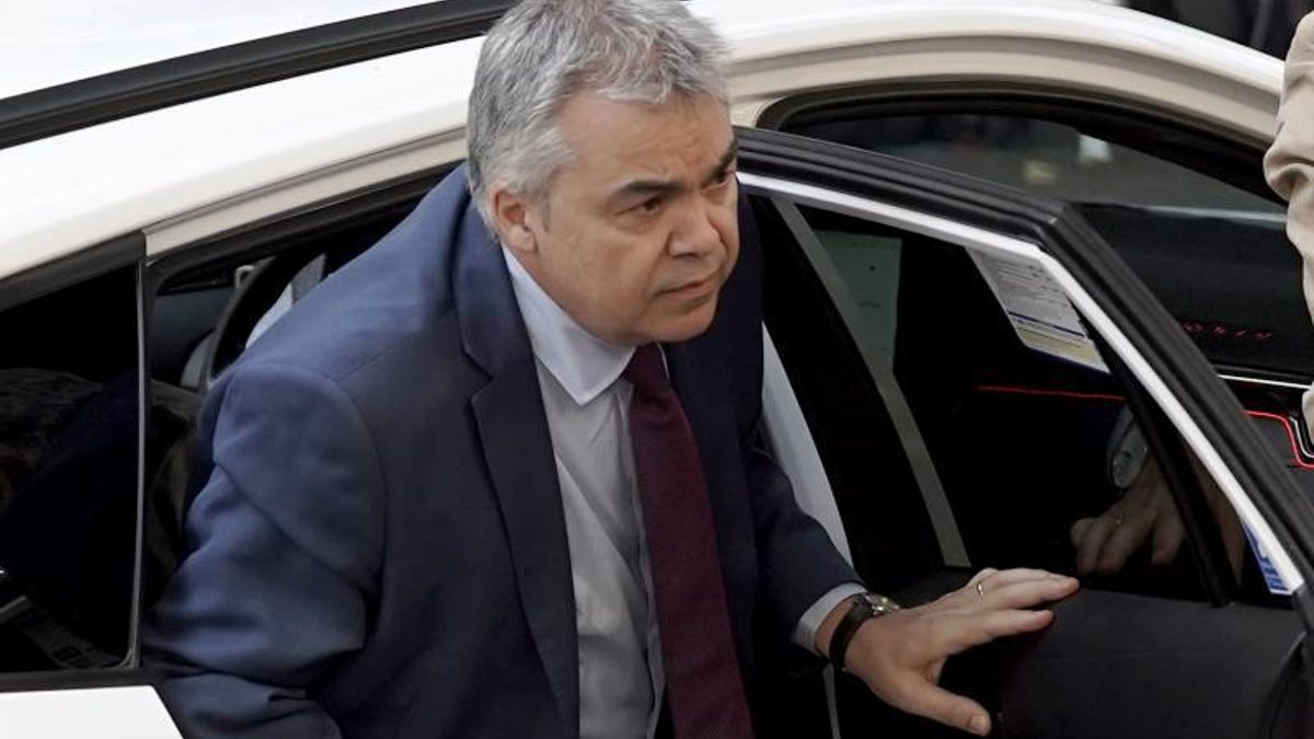 Santos Cerdán a su llegada al Tribunal Supremo en la mañana de este lunes.