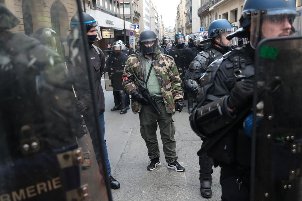 Protesta de los 'chalecos amarillos' en París