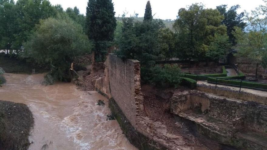 Las fuertes precipitaciones provocaron abundantes daños en los baños árabes.