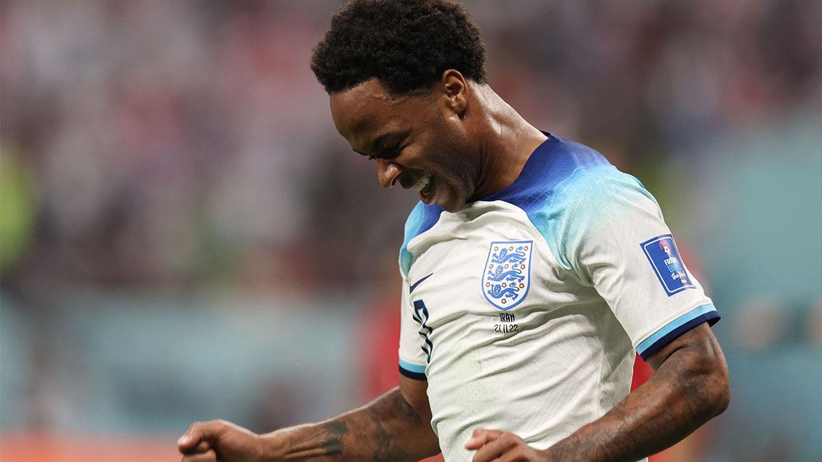 Sterling, durante el Mundial de Qatar