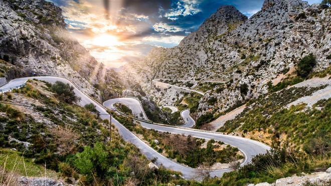 Sa Calobra - carretera sinuosa Mallorca