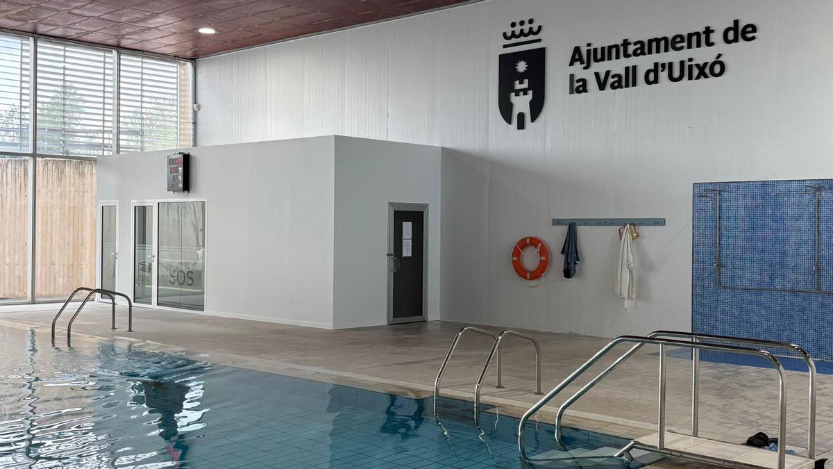 Así ha quedado la Piscina Cubierta Municipal de la Vall d’Uixó tras las mejoras realizadas.