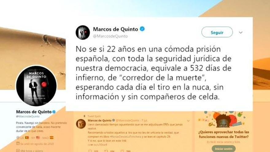 De Quinto critica la pena de 22 años &quot;en una cómoda prisión&quot; al secuestrador de Ortega Lara