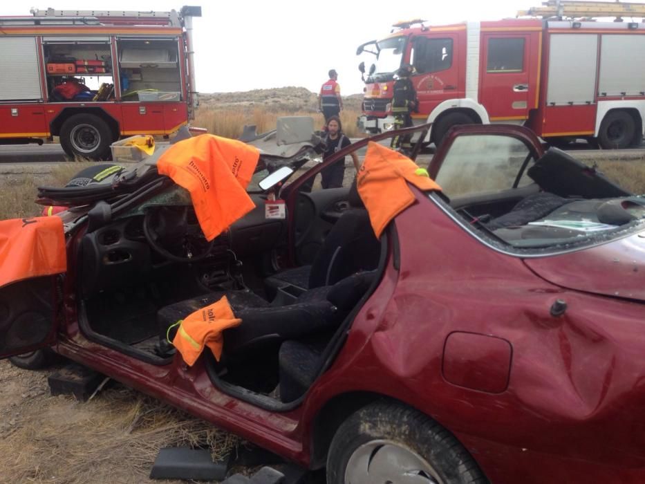 Herido en un accidente de coche en Alicante