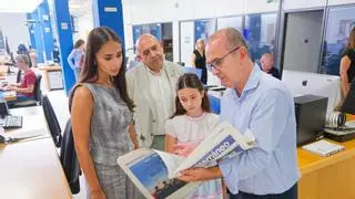 Así ha sido la visita de las reinas de las fiestas de Castelló 2027, María Collados y Nayra Luque, al periódico 'Mediterráneo'