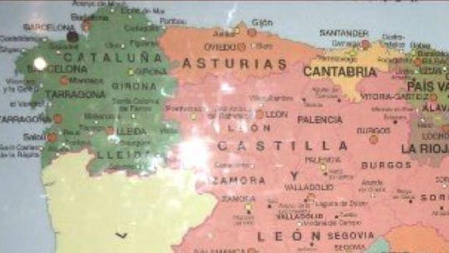 El mapa viral que situa Catalunya a Galícia