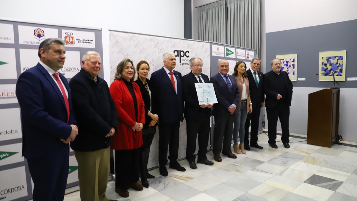 Entrega del Premio Córdoba de Periodismo a Manuel Fernández.