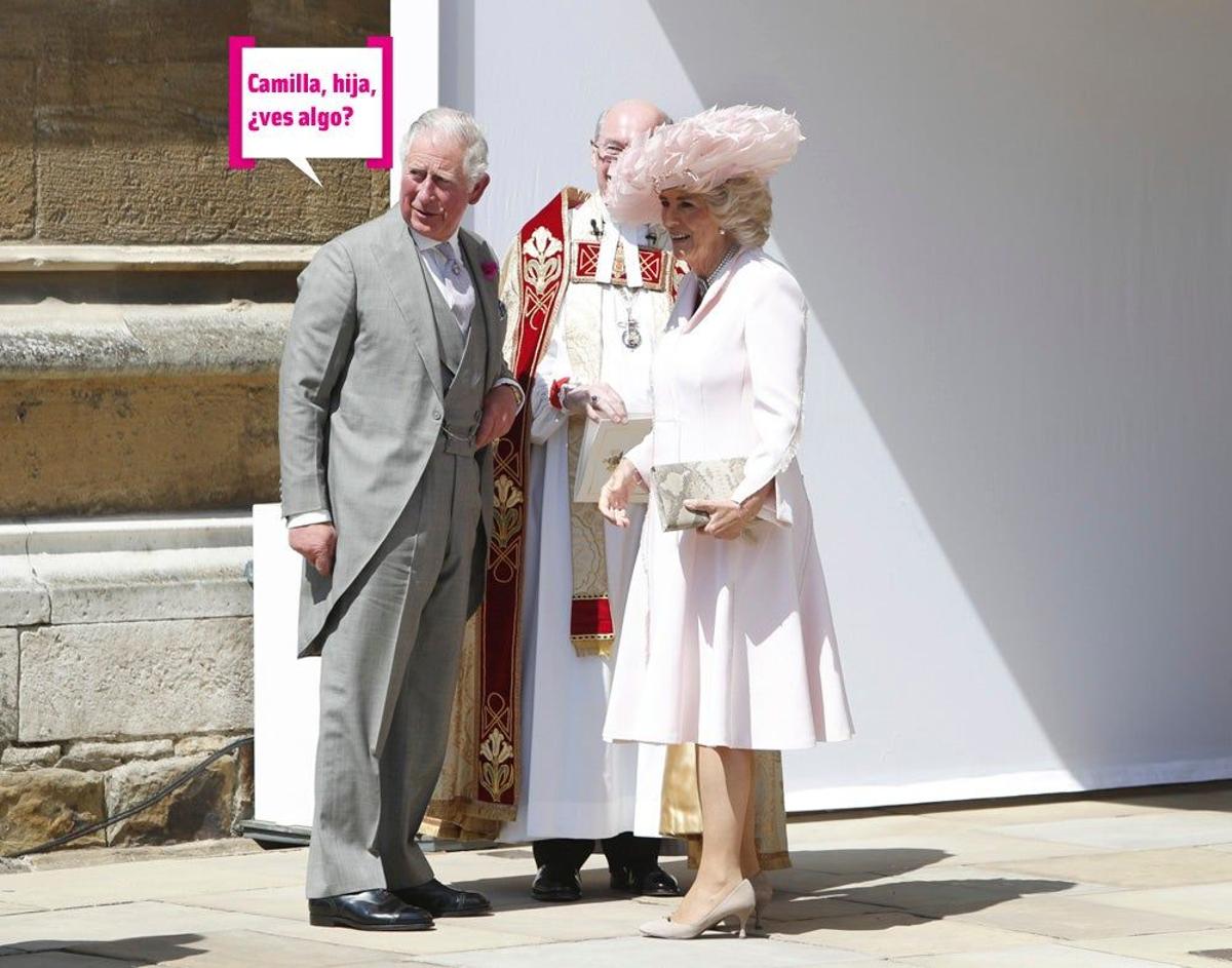 El príncipe Carlos y Camilla Parker en la boda de Harry y Meghan