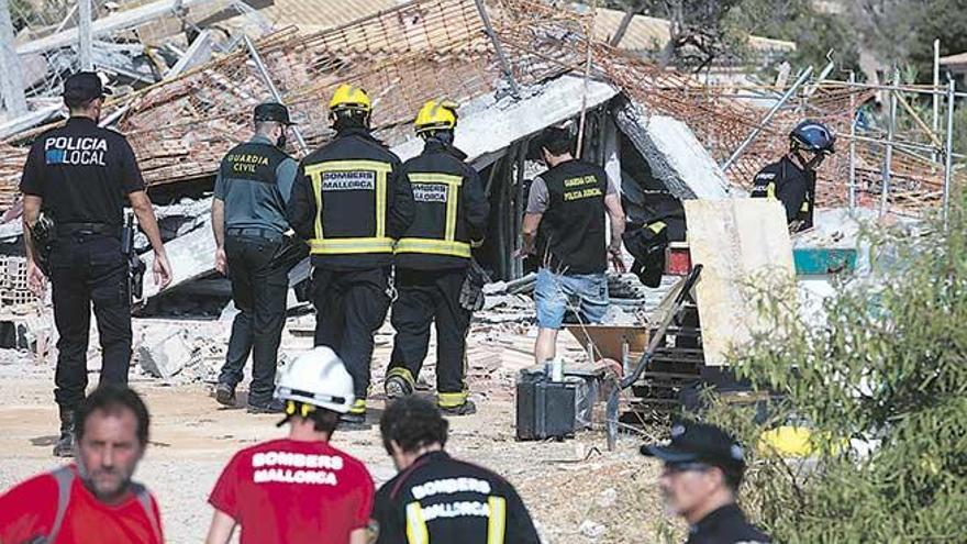 Imagen del último accidente laboral mortal registrado en Mallorca.