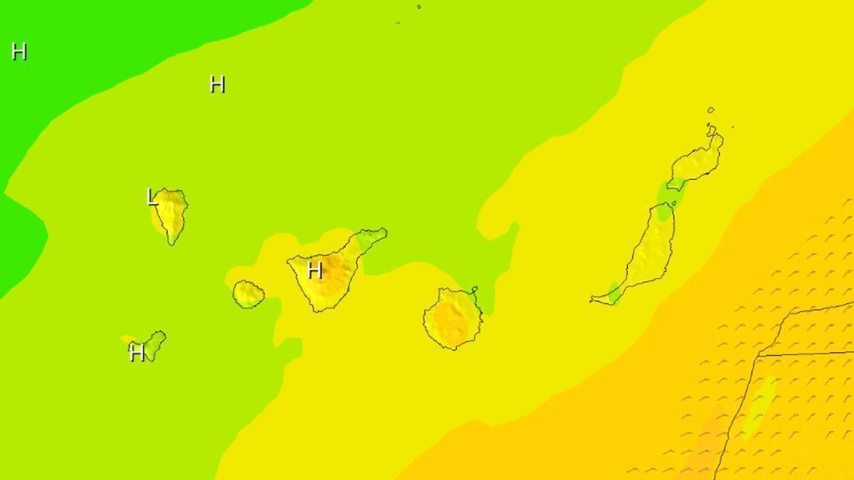 Mapa de temperaturas del sábado 2 de mayo