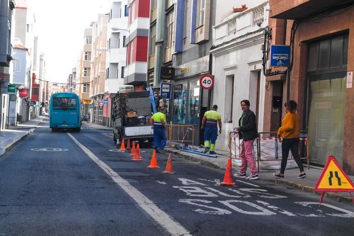 30-03-20  LAS PALMAS DE GRAN CANARIA. CIUDAD. LAS PALMAS DE GRAN CANARIA. Obras de la construcción paradas por la nueva ordenanza del Gobierno para parar el Covid-19.  Fotos: Juan Castro.