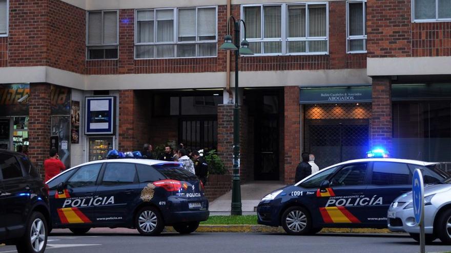 Coches patrulla de la Policía Nacional