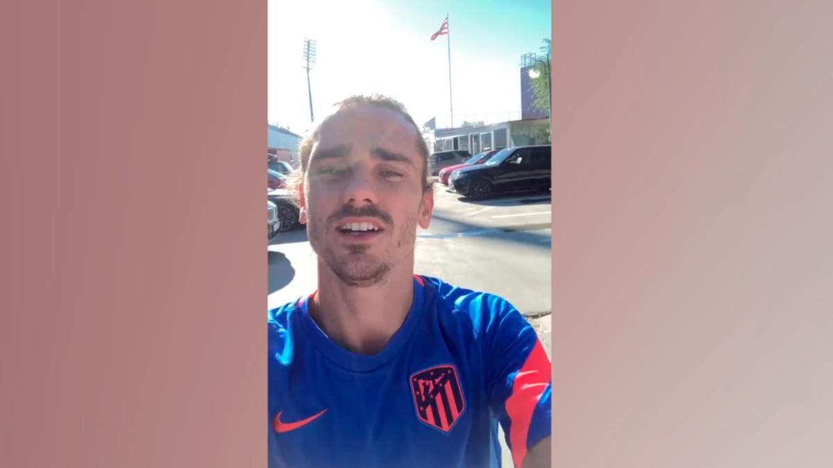 Griezmann, feliz. Vea el primer mensaje del francés a la afición rojiblanca