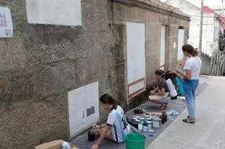 El barrio de Ribadavia se convierte en un museo al aire libre