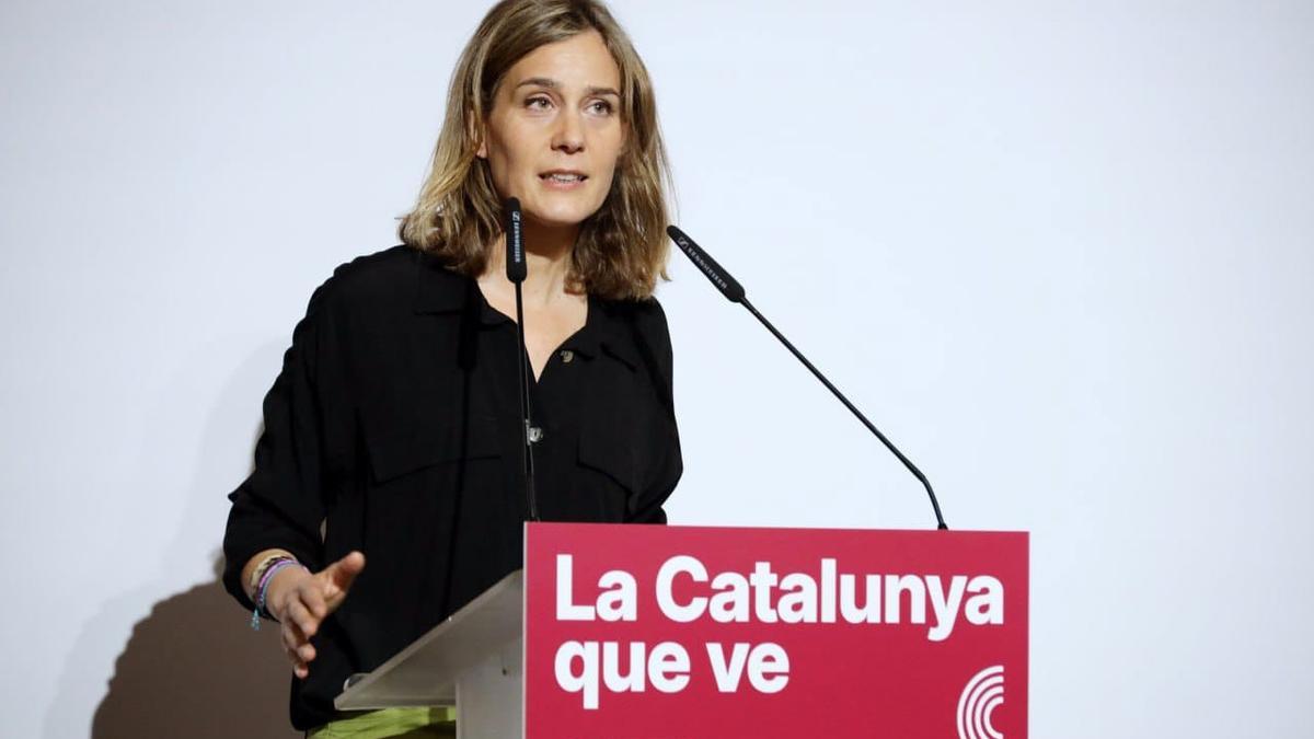 La candidata dels Comuns a presidir la Generalitat, Jéssica Albiach.
