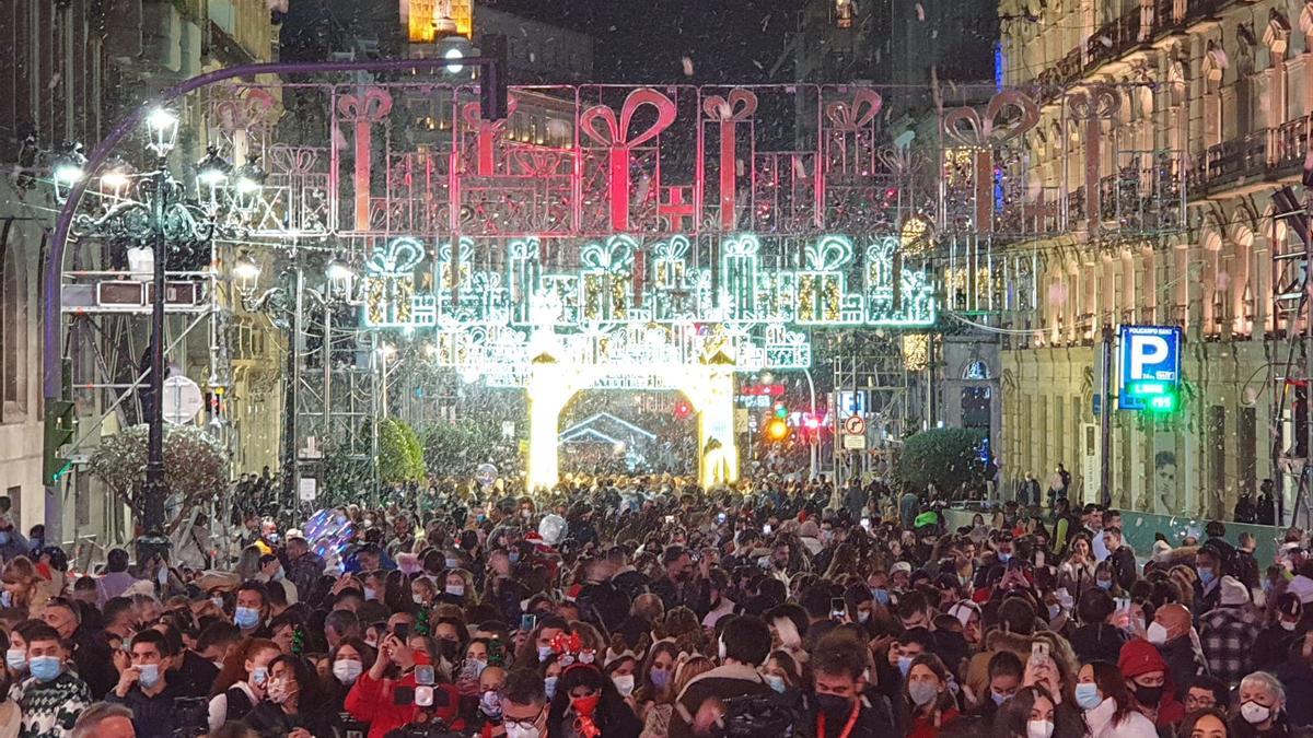 El gran encendido de la Navidad de Vigo, en imágenes