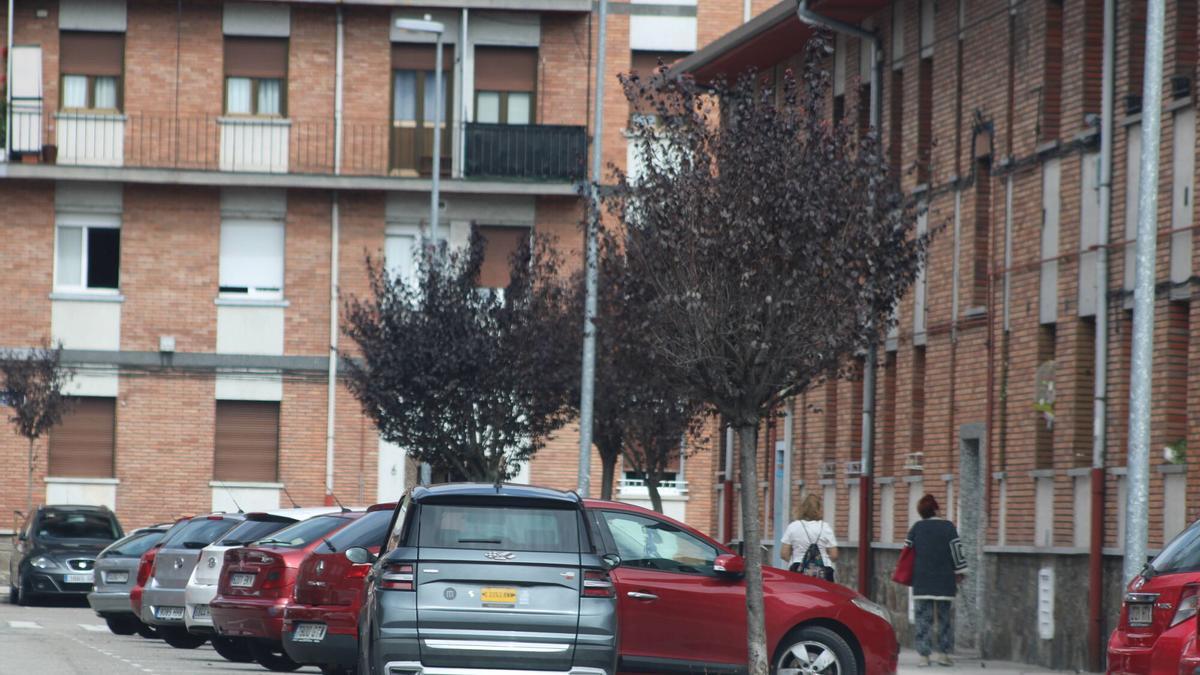 El barrio de San Pedro, en Mieres, donde se produjo el robo.