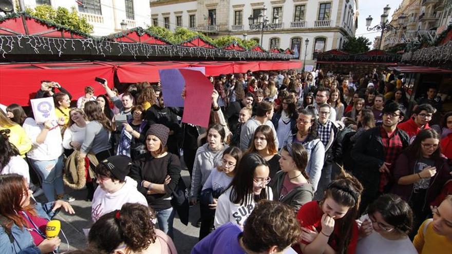 Manifestación de estudiantes contra el machismo en las aulas