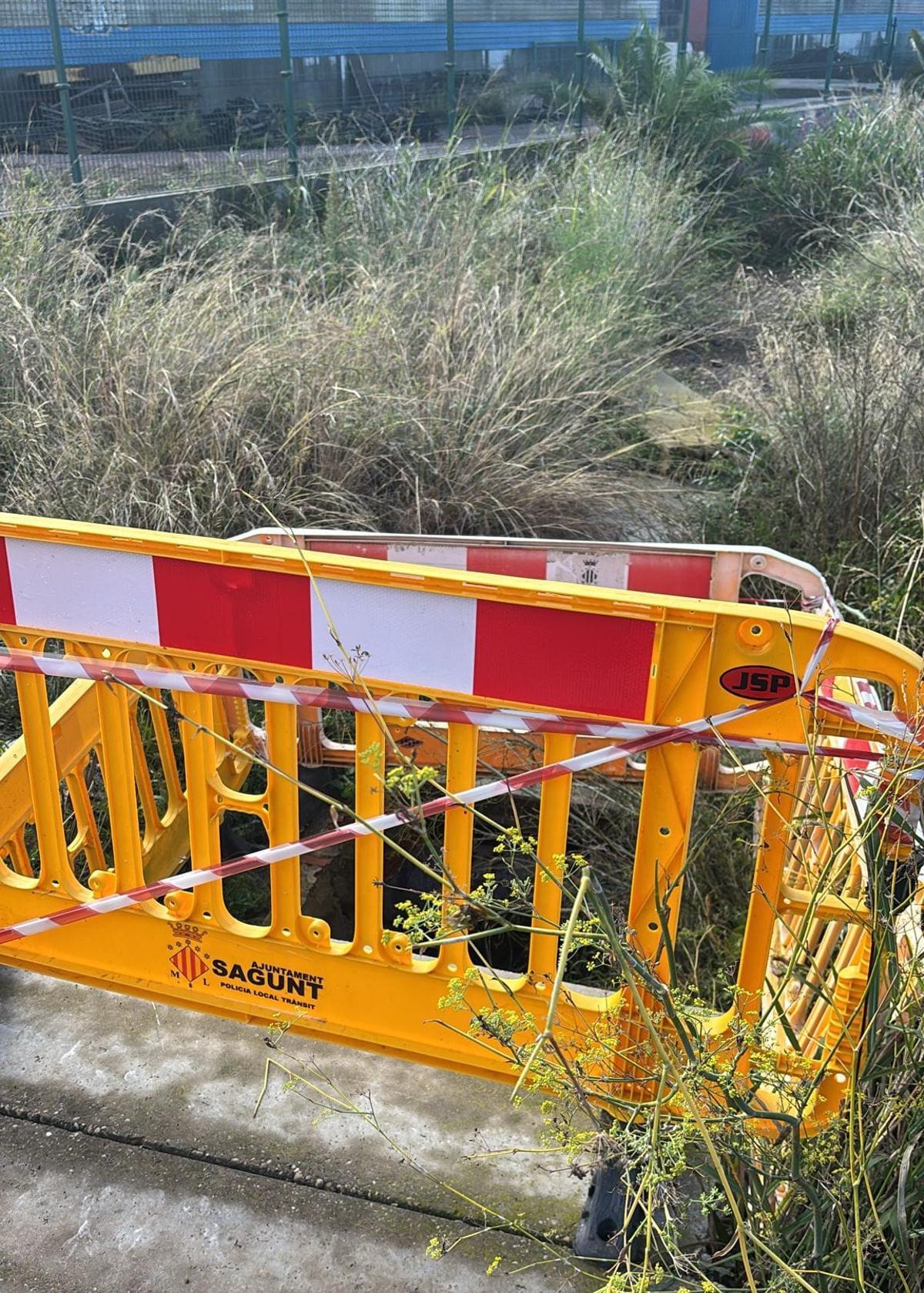 Señalización de la zona tras las quejas vecinales.