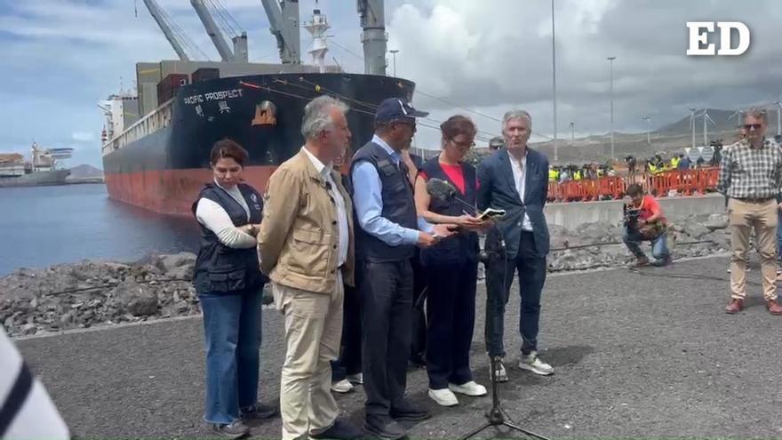 La ministra de Sanidad comparece para explicar cómo está funcionando el desembarco del pasaje del MV Hondius en Tenerife