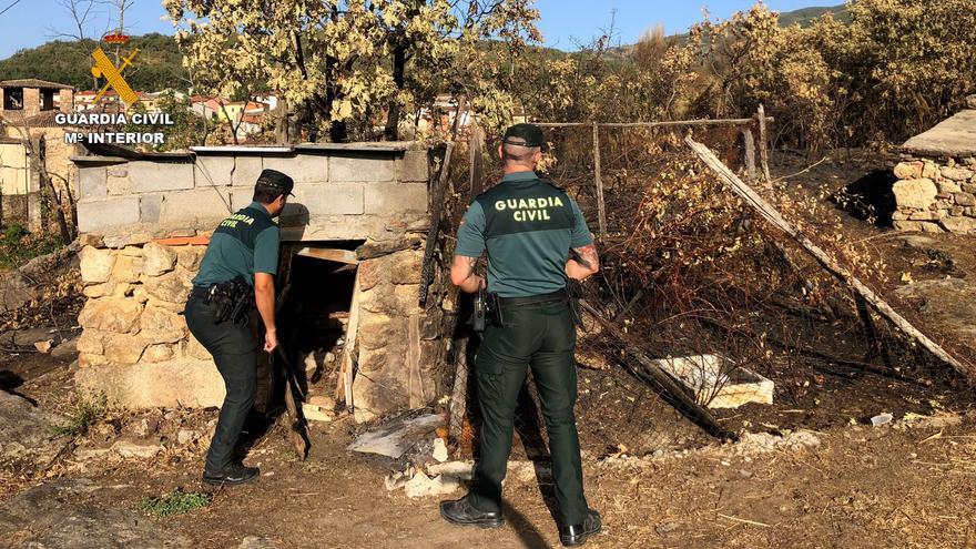 Dos menores, autores confesos de un incendio en Cuacos de Yuste