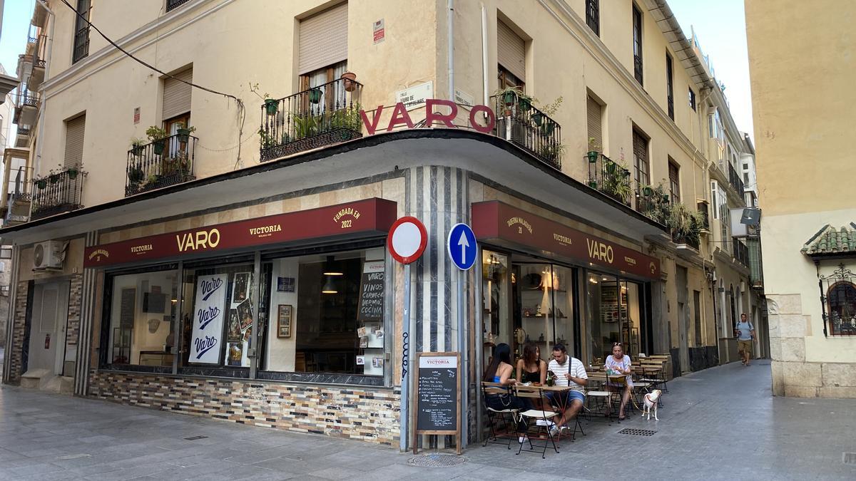 Fachada actual de la taberna Varo, antigua mercería