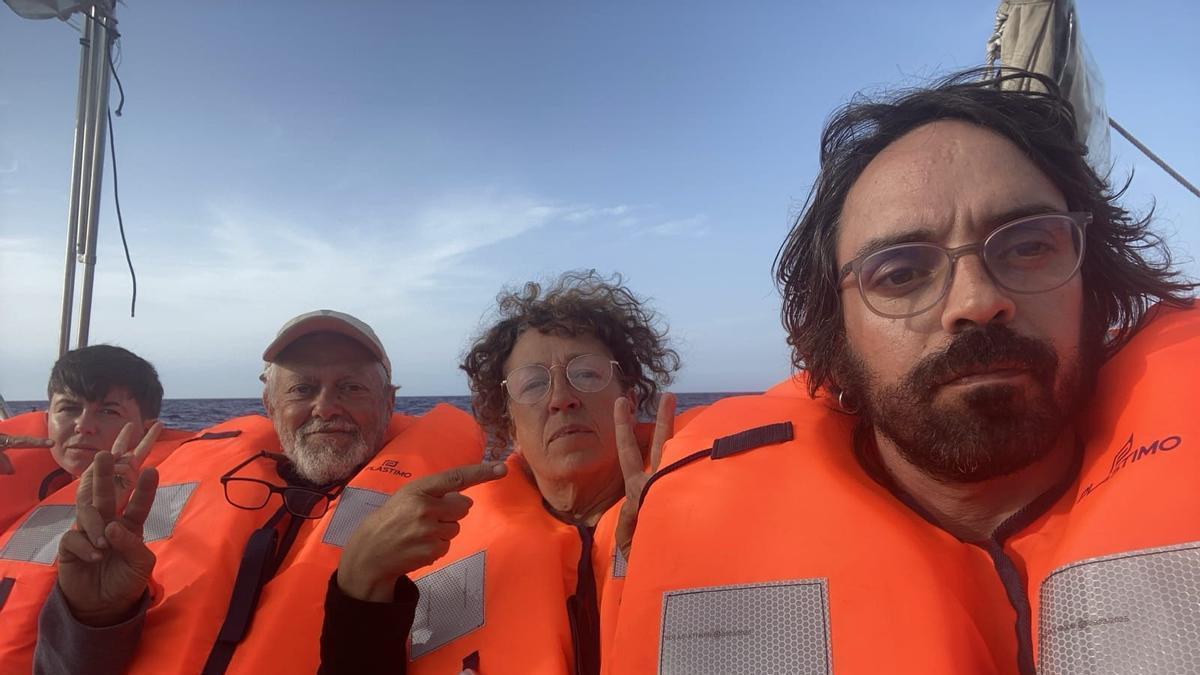un mallorquín relata la tensión en la flotilla rumbo a Gaza tras las interceptaciones por parte de Israel