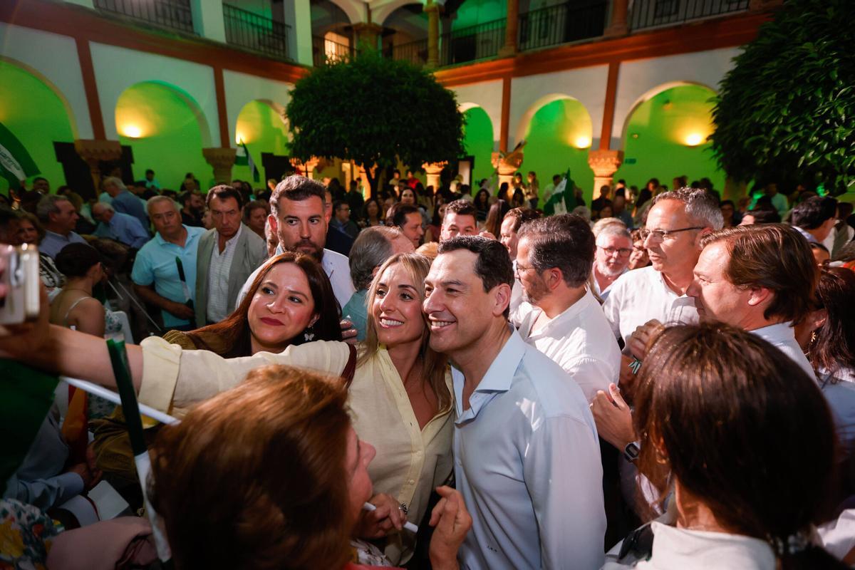 Córdoba. Campaña Partido Popular, PP, Juanma Moreno en Palma del Río