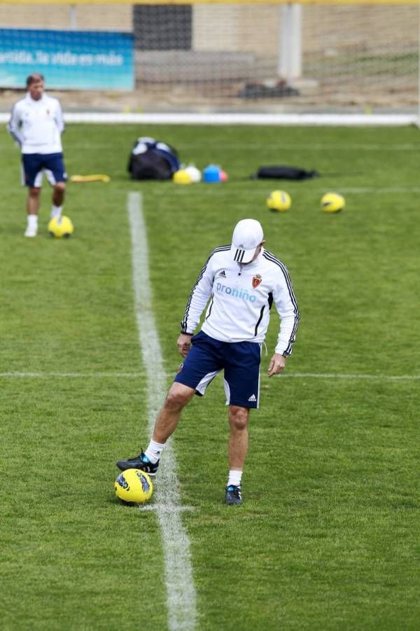 Entrenamiento del lunes del Real Zaragoza