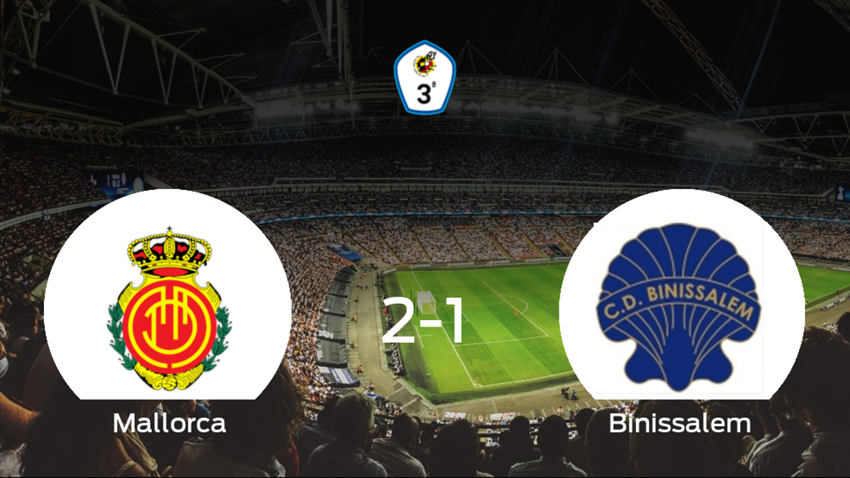 El Mallorca B se queda con los tres puntos frente al Binissalem (2-1)