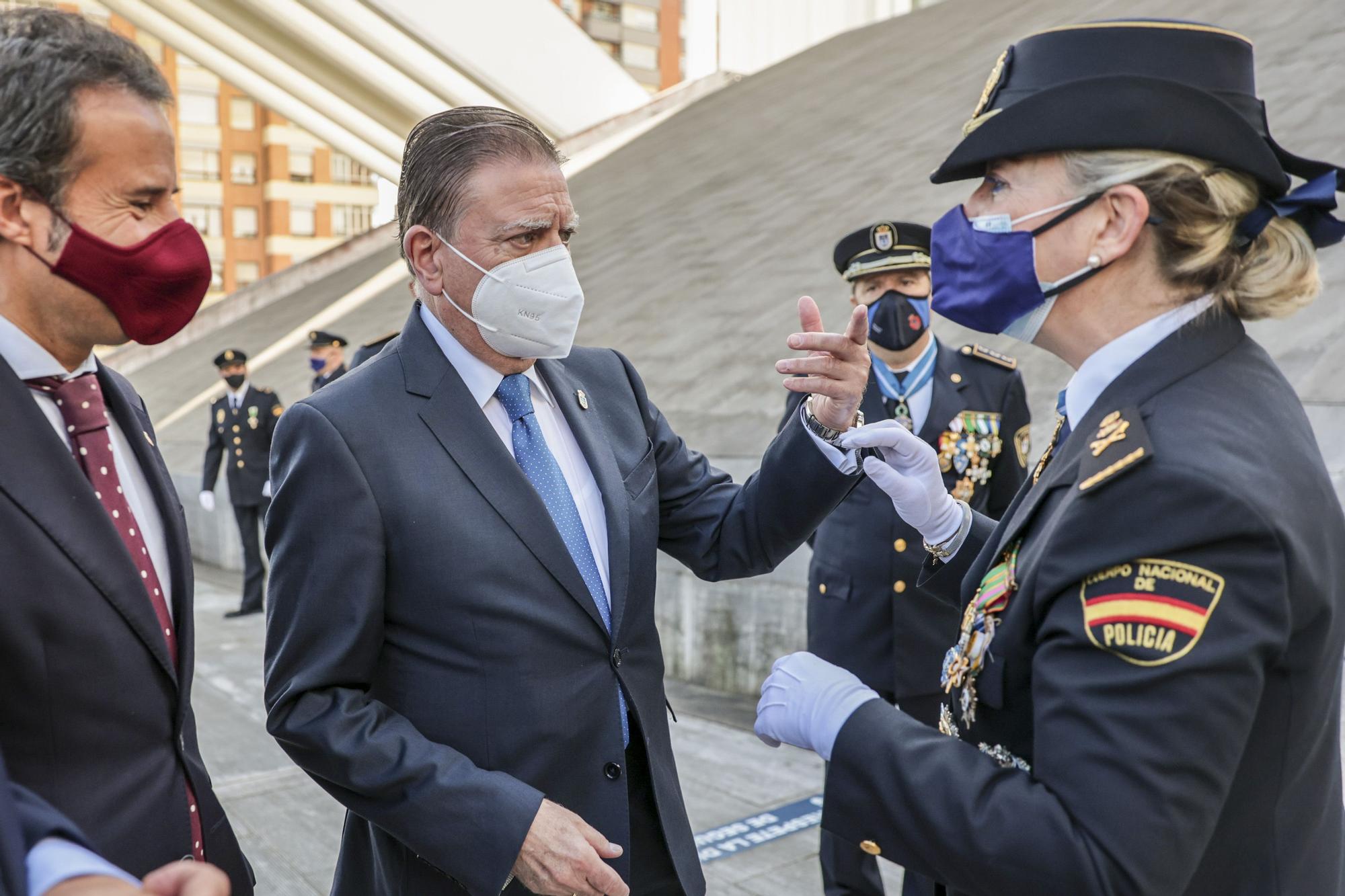 La Policía Nacional de Oviedo celebra a sus patronos, los Ángeles Custodios