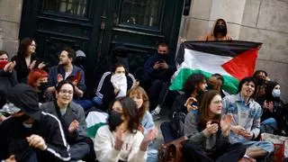 Manifestantes pro gazatíes interrumpen en la universidad parisina de la Sorbona