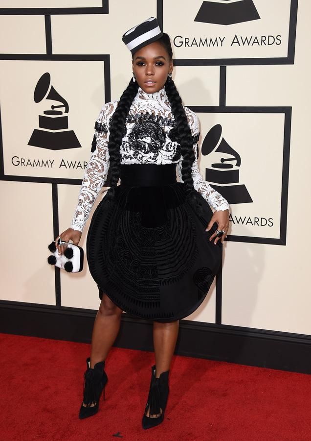 Premios Grammy 2016: Janelle Monae de Jean Paul Gaultier
