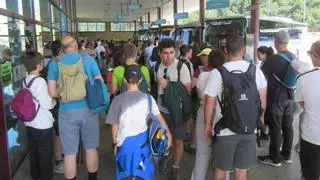 Las lanzaderas desde Cangas de Onís a los Lagos de Covadonga, a tope