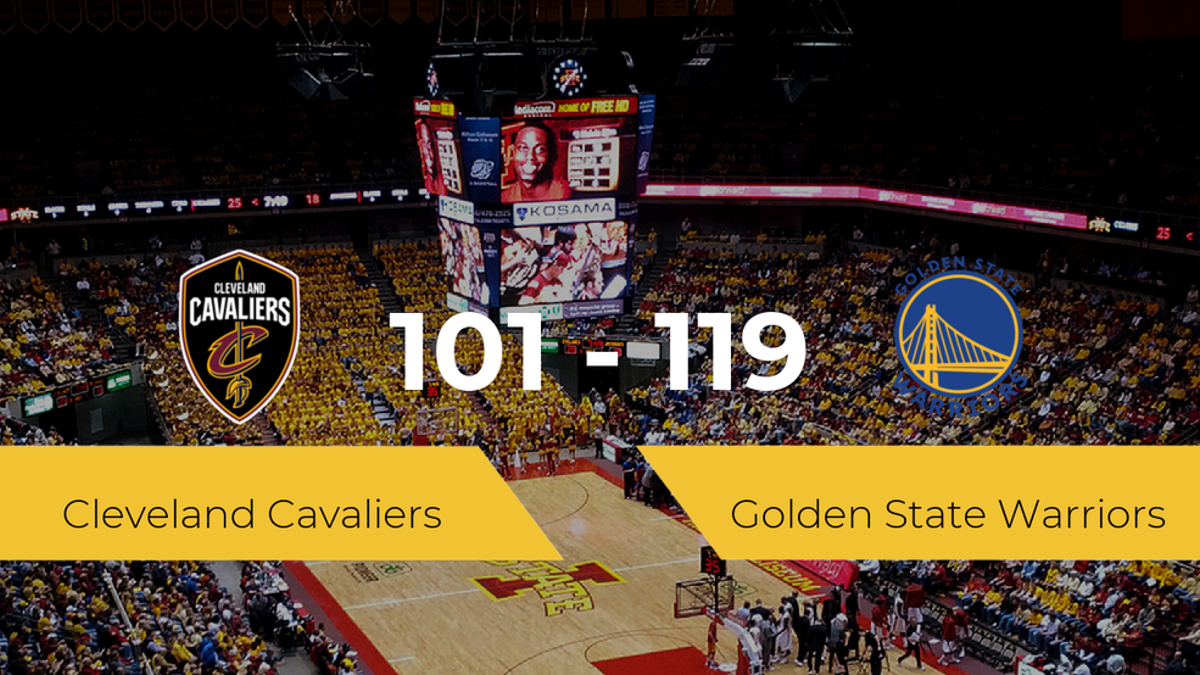 Golden State Warriors se impone por 101-119 frente a Cleveland Cavaliers