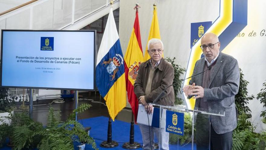 Carmelo Ramírez y Antonio Morales en la presentación de los fondos Fdcan | | LP/DLP