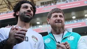 Mohamed Salah y Ramzan Kadyrov.