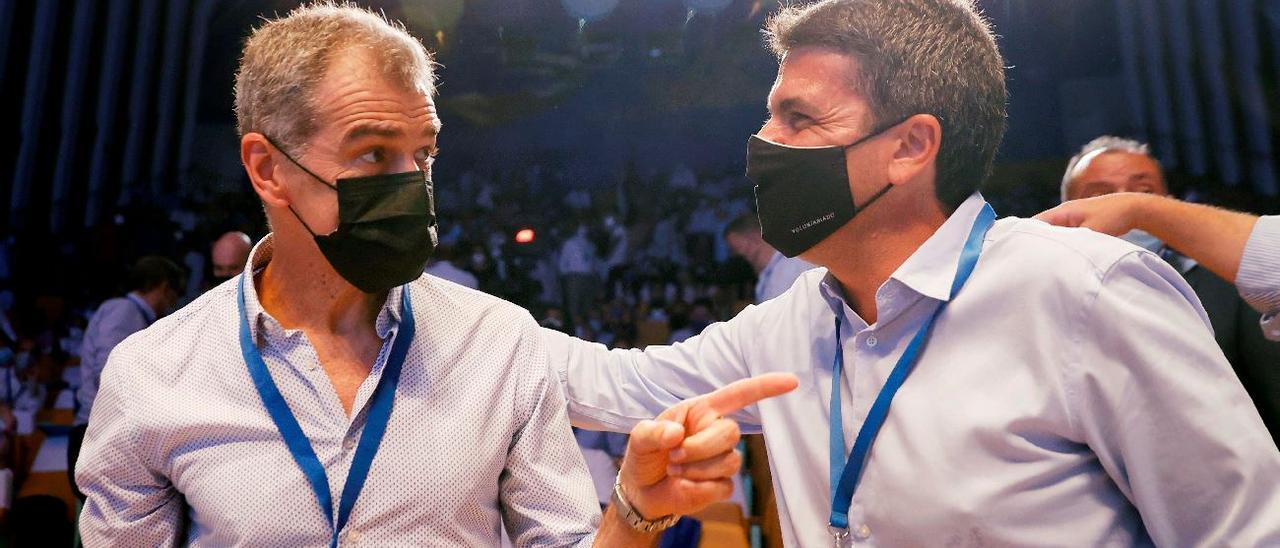 Toni Cantó y Carlos Mazón en el congreso del PP