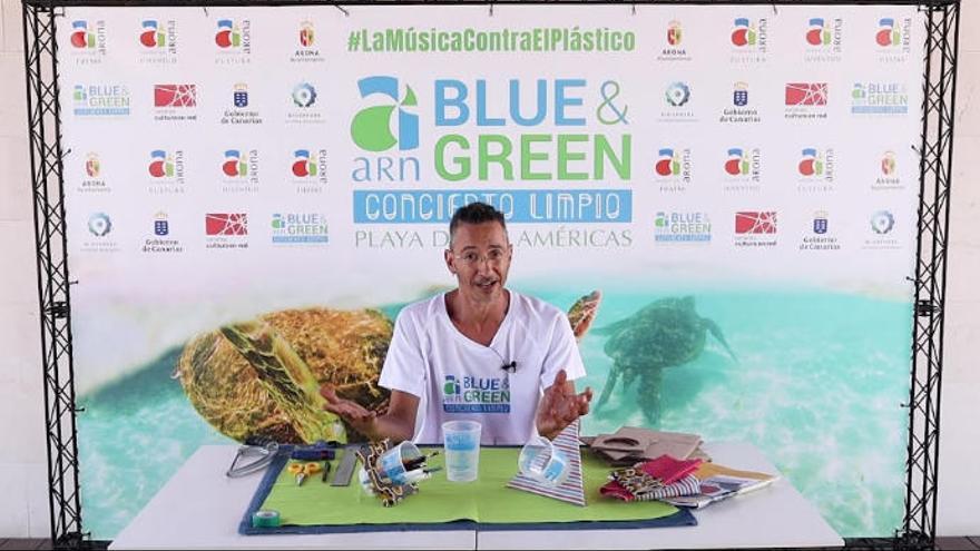 El Blue &amp; Green de Arona ofrece ideas para reutilizar los vasos biodegradables del Festival