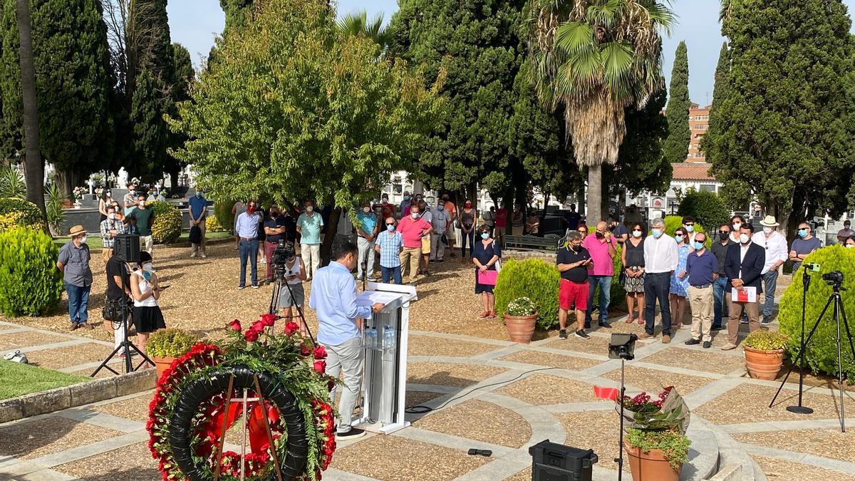 Homenaje del PSOE del pasado año.