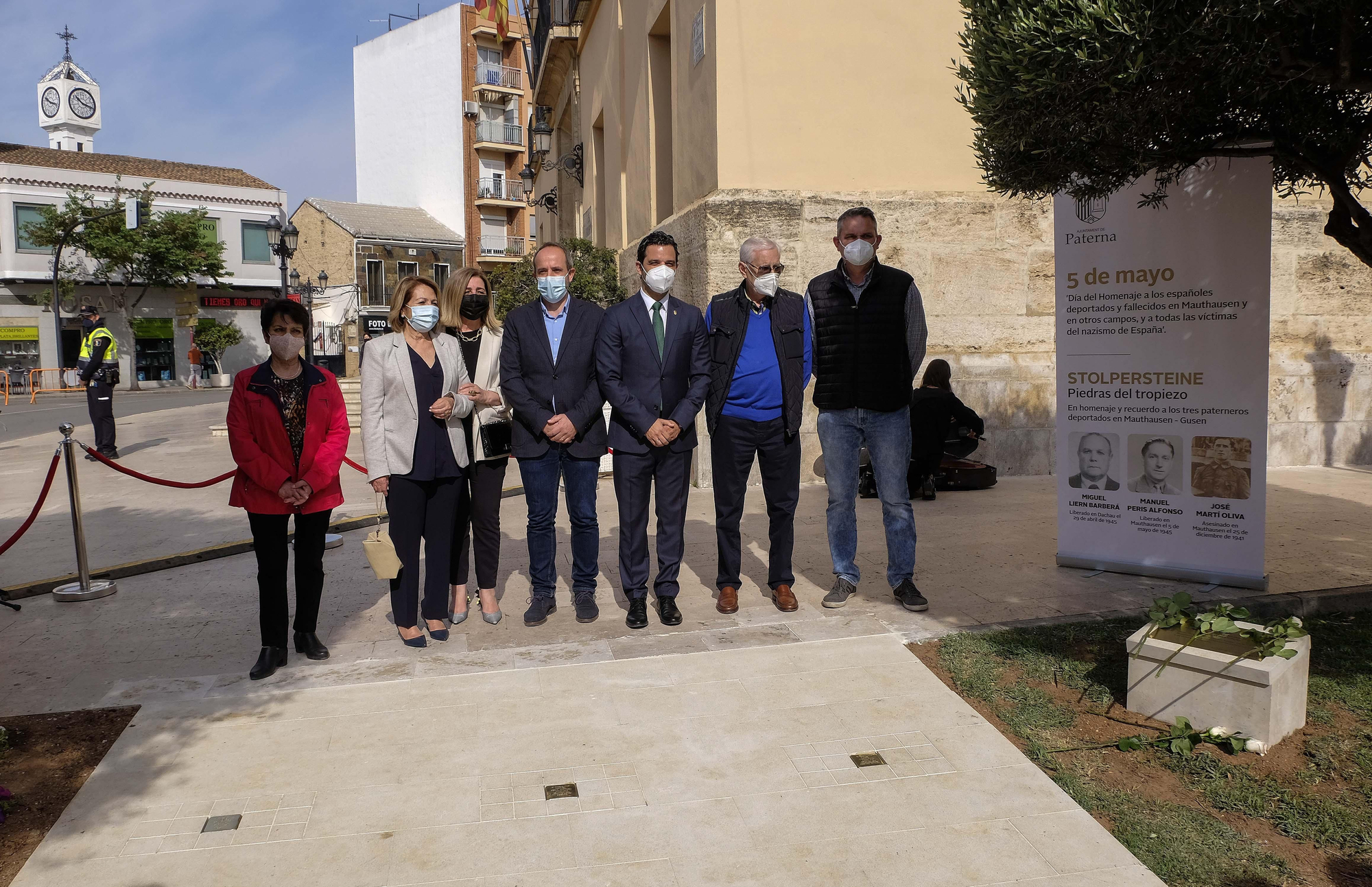 Piedras del Tropiezo para homenajear a los tres paterneros en Mauthausen