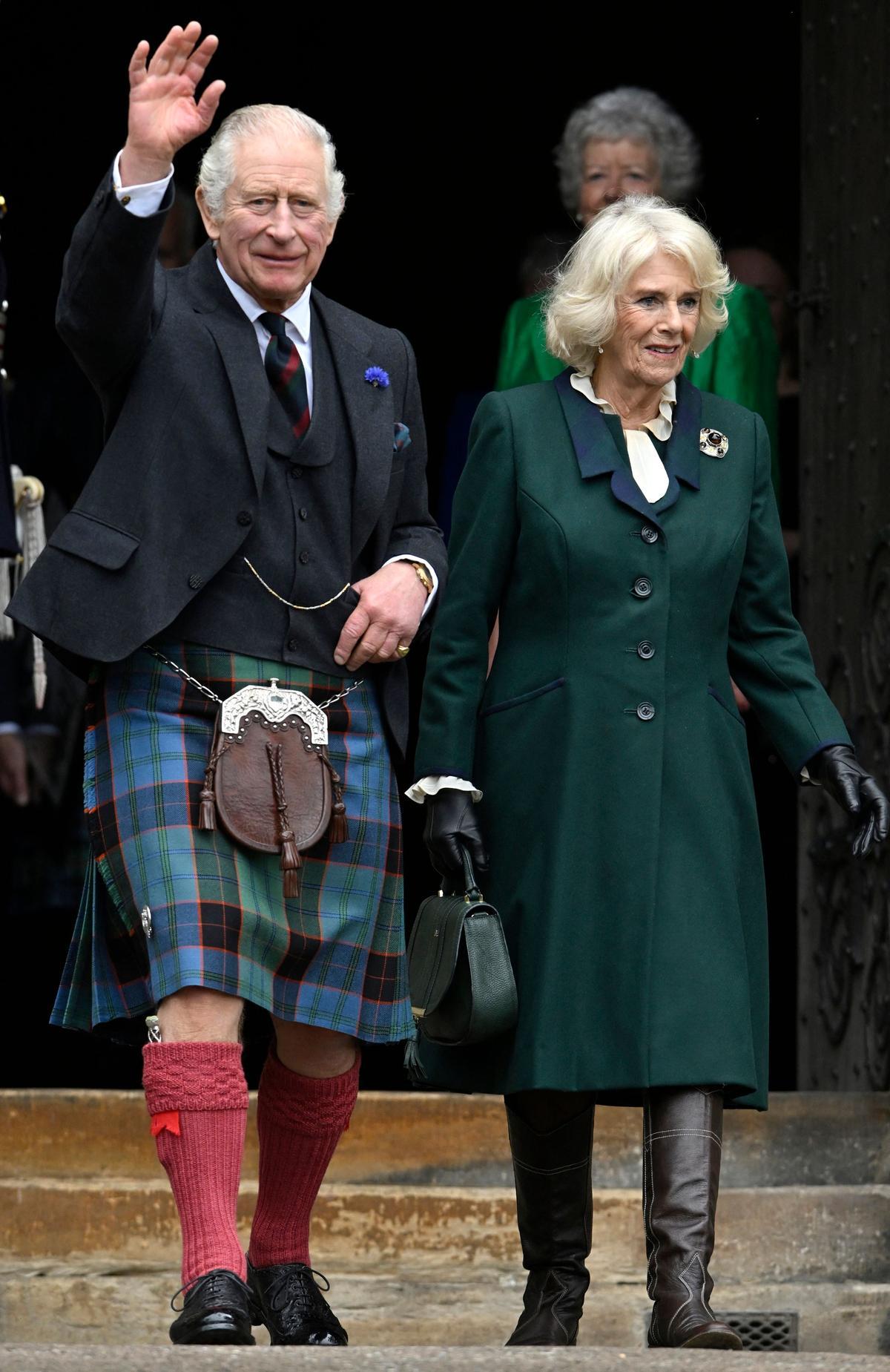 El rey Carlos III y Camila vuelven a Escocia: primer acto público tras el luto por la reina Isabel