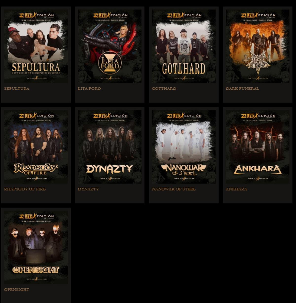Bandas confirmadas para el sábado 14 de junio.