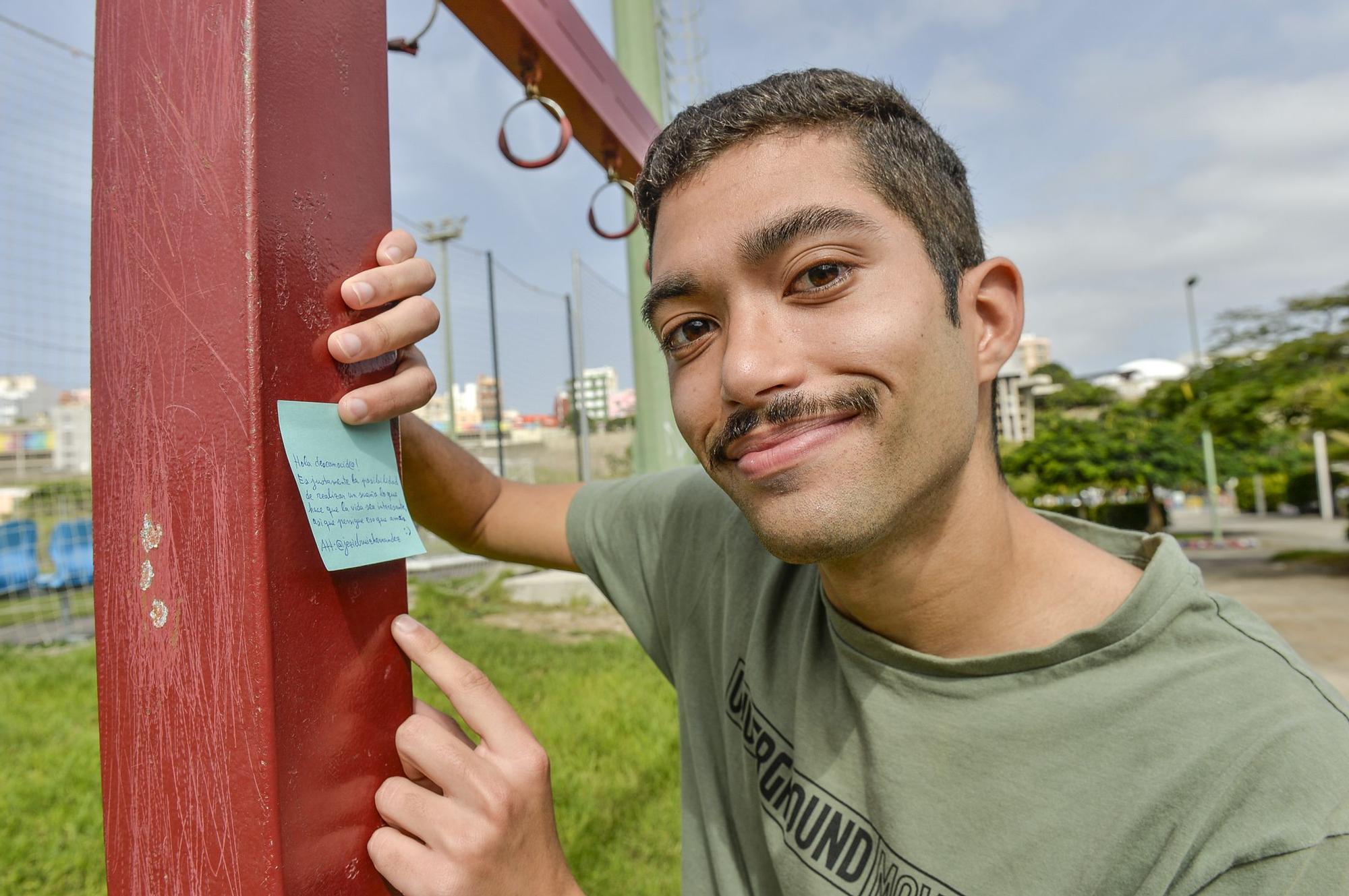 Jeziel Ruiz y sus mensajes positivos alrededor de la ciudad