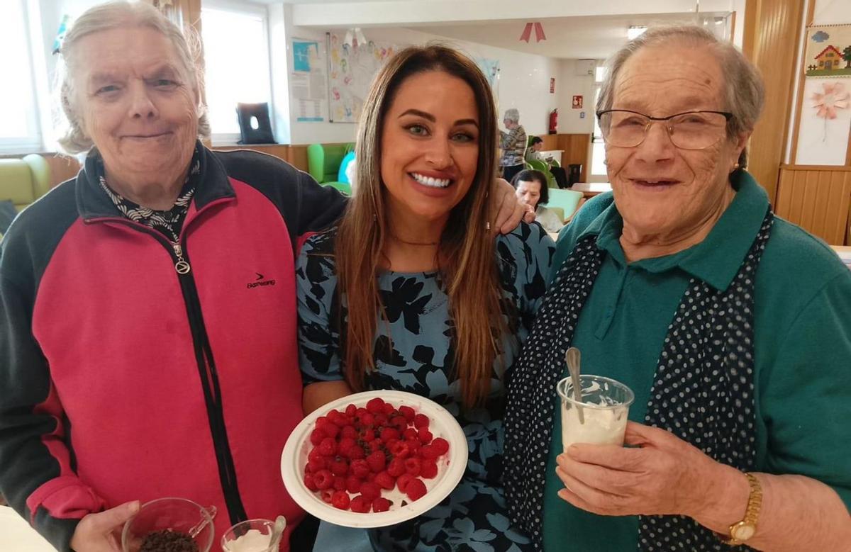 Un actividad reciente sobre alimentación saludable en la residencia As Dores de Lalín. |