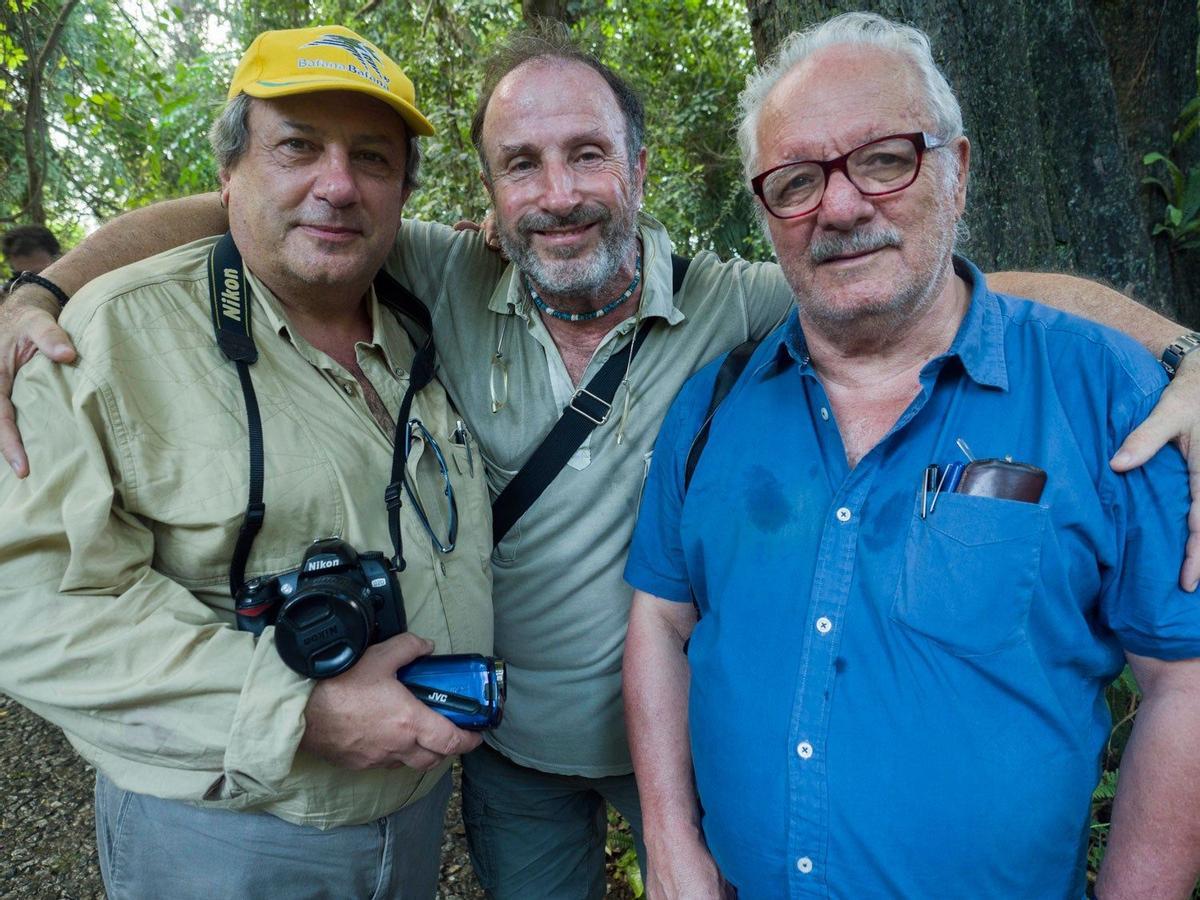 Mariano López, Tino Soriano y Javier Reverte